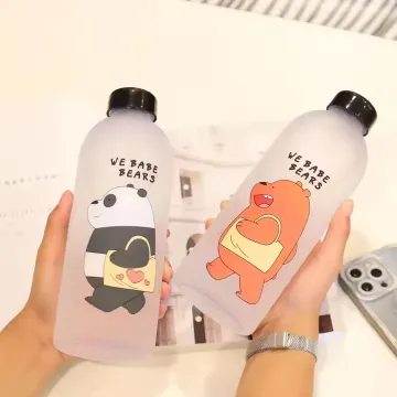 Kawaii Cute Frosted Plastic Water Bottle (1000 ml)